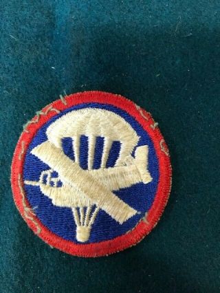 Ww2 Us Airborne Paratrooper Cap Patch - Removed From Cap (22)
