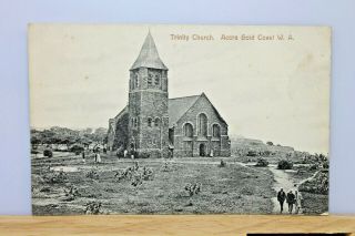 Trinity Church Accra,  Gold Coast Ghana West Africa Postcard C.  1905
