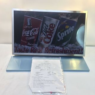 Vtg.  Cornelius Coca - Cola Coke 23” Marquee Merchandiser Lighted Topper 166208001