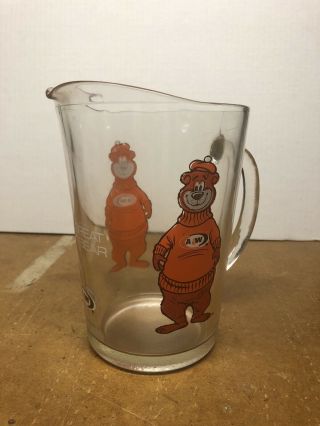 Vintage 1970s A&w " The Great Root Bear " Glass Pitcher