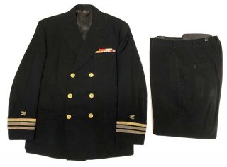 Named Us Navy Officer Dress Uniform Grouping Ww2