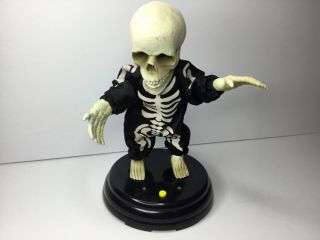 Gemmy Halloween Grave Raver Livin La Vida Loca Skeleton Sings See Video