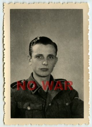 Wwii War Photo German Elite Division Soldier Portrait