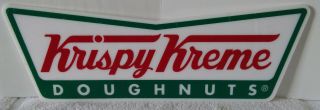 Krispy Kreme Doughnuts Plexiglass Cut Out Bowtie Sign,