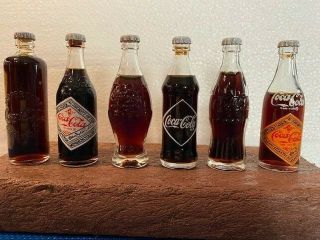 Rare Vintage Coca - Cola Miniature Bottles