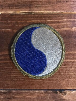 Wwii 29th Infantry Division Green Back Patch