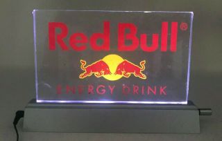 Red Bull Energy Drink Acrylic Table Led Panel Light