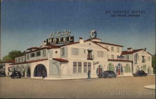 1947 Las Vegas,  Nv El Cortez Hotel Teich Clark County Nevada Linen Postcard