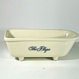 Vintage 1982 The Plaza Hotel 75th Anniversary Bath Tub Soap Dish Nyc 6.  5 " Wide