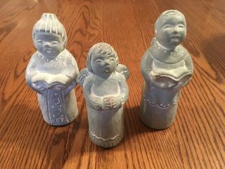 Rare Set Of 3 Isabel Bloom Singing Angels Man/woman/child 1997 - 98 Signed/dated