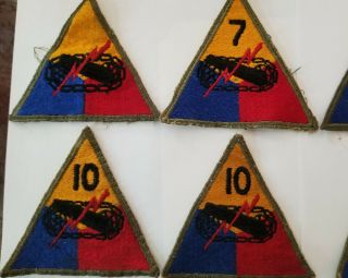 Vintage U S Army Armored Division Patches 2