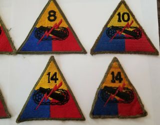 Vintage U S Army Armored Division Patches 3