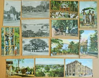 Postcards - Set Of 13 Old Sri Lanka,  Ceylon,  Prob Edwardian