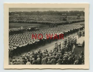 Wwii German Photo Kriegsmarine Seamen Nuremberg Political Parade Show