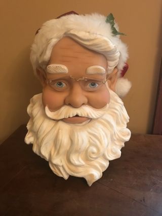 Head Only Gemmy 5ft.  Animated Singing Dancing Santa Claus Replacement Part