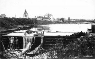 1930s River View Bridgewater Maine Rppc Real Photo Postcard 6168