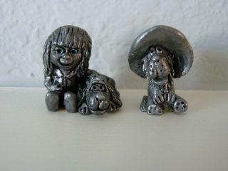 Vintage Miniature Pewter Figurines 