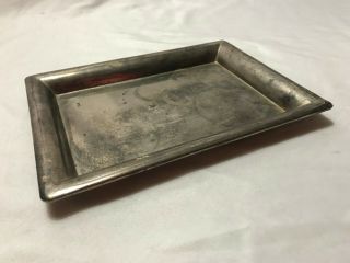 Vintage Silver Plate Tray 9 X 6.  5 Inches