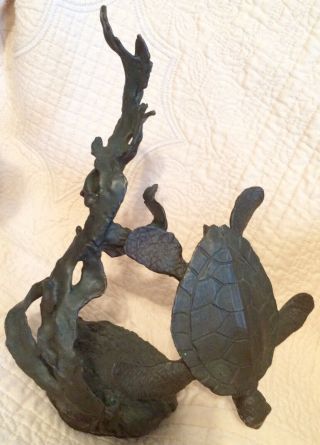Mark Hopkins Bronze Sculpture Sea Turtle (1989) Limited Edition 381/2500 9 " X11 "