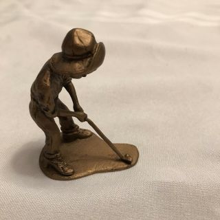 Vintage Golfing Boy Pewter Figure From D.  Corcini
