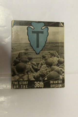 Story Of The U.  S.  36th Infantry Division Ww2 32 Pg Booklet Illustrated 40 