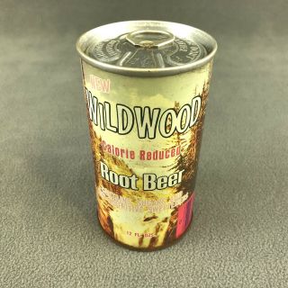 Wildwood Root Beer Vtg 1970s Steel Pop Top Soda Can Bottom Drained Cola Drink