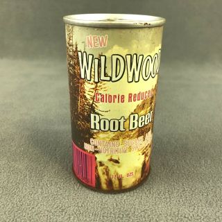 Wildwood Root Beer VTG 1970s Steel Pop Top Soda Can Bottom Drained Cola Drink 3