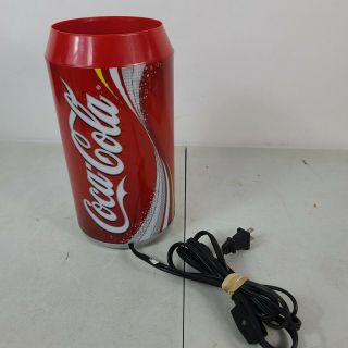 2001 Coca Cola Can Rotating Graphics Lamp MFG.  RABBIT TANAKA 2