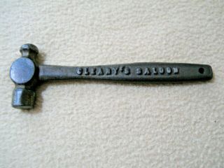Vintage Miniature Cast Iron Hammer / Cleary 