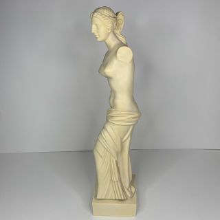 16” Venus de Milo Alabaster Sculpture - Signed By Sculptor A.  Santini - Italy 2