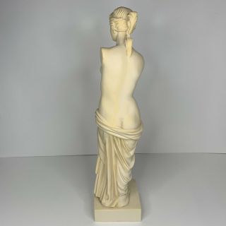 16” Venus de Milo Alabaster Sculpture - Signed By Sculptor A.  Santini - Italy 3