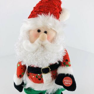 Santa Claus 13” Plush Dancing Singing “feliz Navidad”
