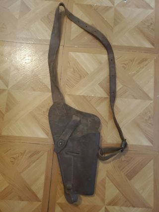 Wwii Ww2 M3 Shoulder Leather Holster For 1911 Colt Us Army Usmc