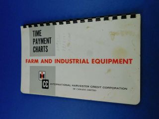 International Harvester Credit Time Payment Charts Book Farm Industrial 1964