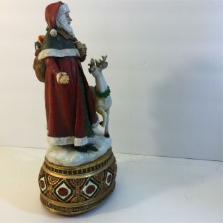 Nature ' s Friend Santa Music Box by Roman Inc.  (B2) 3