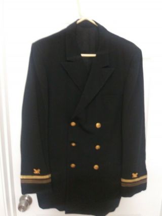 WW2 US NAVY Officers Dress Uniform Jacket with Provenance.  See link below. 2