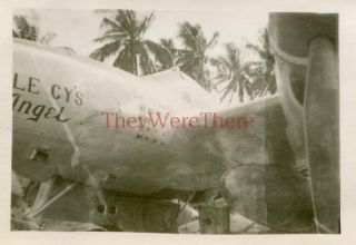 Wwii Photo - P 38 Fighter Plane Nose Art - Ace Pilot - 20 Kills Uncle Cy 