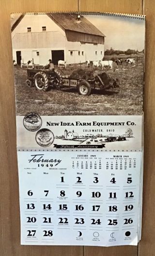Vintage 1949 Idea Farm Equipment Co.  Agriculture Promo Advertising Calendar