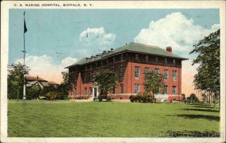 1924 Buffalo,  Ny U.  S.  Marine Hospital Tichnor Erie County York Postcard