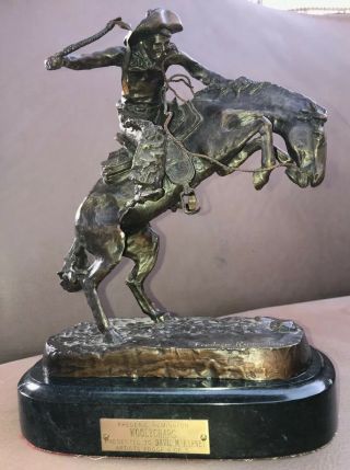 Artist Proof As Remington Bronze Sculpture Woolychaps Statue Peter Millar 4 Of 5