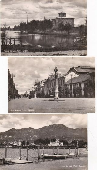 Bogota,  Colombia,  S.  A.  3,  1947 Photo Type,  2 Different Of Luna Park,  Grand Ave.