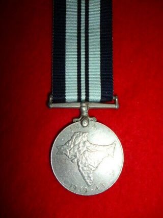 The India War Service Medal Ww2 - Official Issue