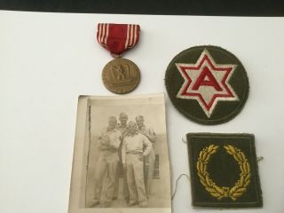 Wwii Us Army Discharge Papers And Good Conduct Medal Group