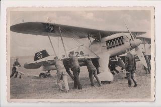 O - 669 Aviation Postcard - German Nazi Airplane Real Photo Postcard