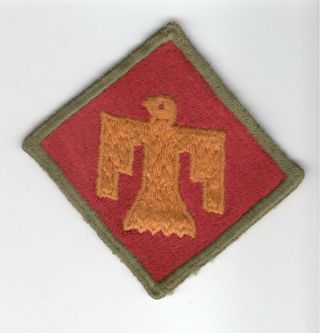 Off Uniform Ww 2 Us Army 45th Infantry Division Kelly Green Patch Inv M180