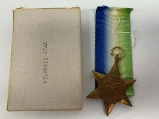 1939 - 45 Ww2 Canada Military Atlantic Star Medal