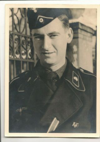 Ww2 Wwii German Photo Portraite Fischer Panzer Knight 