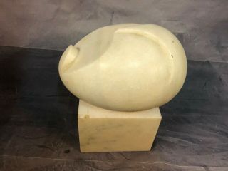 Intersting Abstract Marble Sculpture By Constantin Brancusi