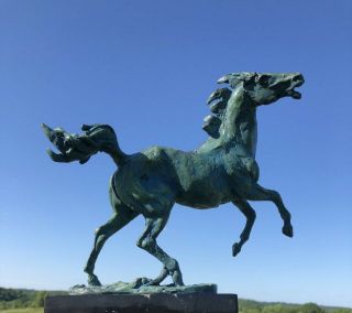 Fab Mid - Century Bronze Sculpture Of A Horse - Humberto Peraza