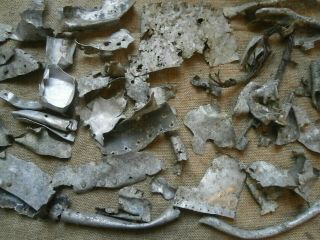 Parts Skin German Aircraft Ju - 87 Luftwaffe Eastern Front Military Relic